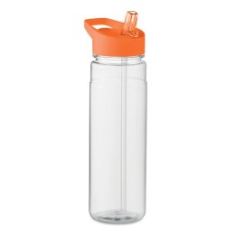 RPET butelka 650ml PP flip lid pomarańczowy (MO6467-10)
