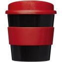 Kubek z serii Americano® Primo o pojemności 250 ml z uchwytem czarny, czerwony (21001003)