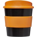 Kubek z serii Americano® Primo o pojemności 250 ml z uchwytem czarny, pomarańczowy (21001005)