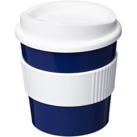 Kubek z serii Americano® Primo o pojemności 250 ml z uchwytem niebieski, biały (21001015)