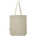 Pheebs torba na zakupy o pojemności 9 l z bawełny z recyklingu o gramaturze 150 g/m² i z przednią kieszenią piasek pustyni, czar