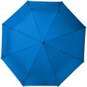 Składany, automatycznie otwierany/zamykany parasol Bo 21" wykonany z plastiku PET z recyklingu niebieski (10914352)