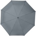 Składany, automatycznie otwierany/zamykany parasol Bo 21" wykonany z plastiku PET z recyklingu szary (10914382)