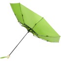 Składany wiatroodporny parasol 51 cm z PET z recyklingu Birgit zielony limonkowowy (10914563)