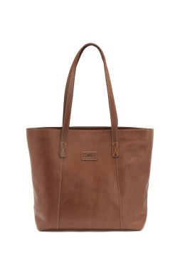 LEATHER LINE TOTE BAG COGNAC ONE SIZE - ONE SIZE (COGNAC)
