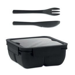 Lunchbox ze sztućcami 600ml czarny (MO6275-03)