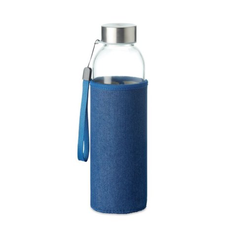 Szklana butelka w etui 500 ml granatowy (MO6192-04)