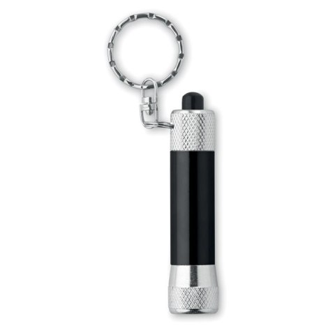 Aluminiowy brelok latarka czarny (MO8622-03)