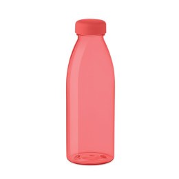 Butelka RPET 500ml przezroczysty czerwony (MO6555-25)