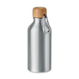 Butelka aluminiowa 400 ml srebrny mat (MO6490-16)