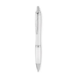 Długopis z RPET przezroczysty biały (MO6409-26)