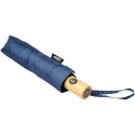 Składany, automatycznie otwierany/zamykany parasol Bo 21" wykonany z plastiku PET z recyklingu granatowy (10914303)