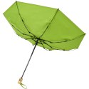 Składany, automatycznie otwierany/zamykany parasol Bo 21" wykonany z plastiku PET z recyklingu limonka (10914309)