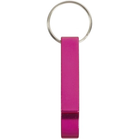 Brelok aluminiowy Tao z otwieraczem do butelek i puszek magenta (11801806) Brelok aluminiowy Tao z otwieraczem do butelek i puszek magenta (11801806)