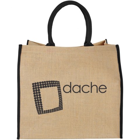 Duża torba jutowa piasek pustyni, czarny (12018201)