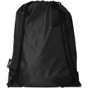 Plecak Oriole ze sznurkiem ściągającym z recyklowanego plastiku PET czarny (12046100)