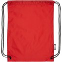Plecak Oriole ze sznurkiem ściągającym z recyklowanego plastiku PET czerwony (12046103)