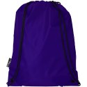Plecak Oriole ze sznurkiem ściągającym z recyklowanego plastiku PET fioletowy (12046137)