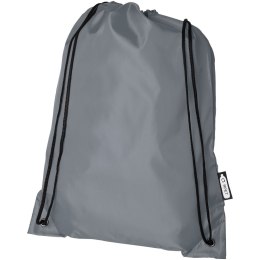 Plecak Oriole ze sznurkiem ściągającym z recyklowanego plastiku PET szary (12046182)