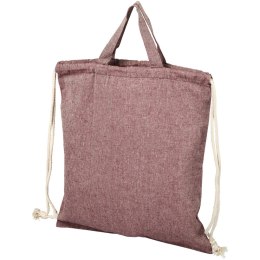 Plecak Pheebs z bawełnianym sznurkiem ściągającym z recyklingu o gramaturze 150 g/m² kasztanowy melanż (12045904)