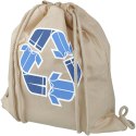 Plecak Pheebs z bawełnianym sznurkiem ściągającym z recyklingu o gramaturze 210 g/m² natural (12046000)