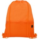Siateczkowy plecak Oriole ściągany sznurkiem pomarańczowy (12048705)