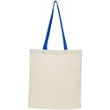 Składana torba na zakupy Nevada wykonana z bawełny o gramaturze 100 g/m² natural, błękit królewski (12049201)