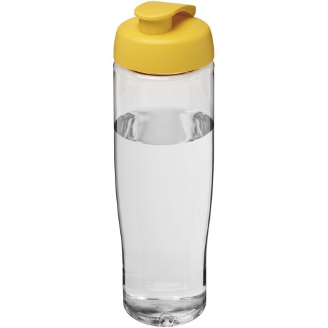 Bidon H2O Tempo® o pojemności 700 ml z wieczkiem zaciskowym przezroczysty, żółty (21004010)