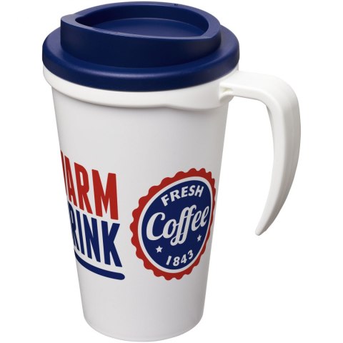 Kubek termiczny z serii Americano® Grande o pojemności 350 ml biały, niebieski (21000402) Kubek termiczny z serii Americano® Grande o pojemności 350 ml biały, niebieski (21000402)