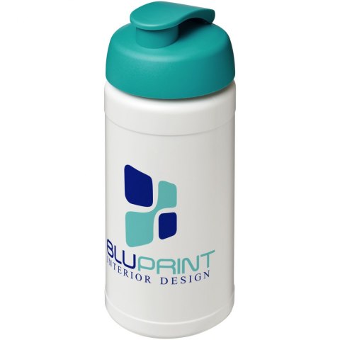 Bidon Baseline® Plus o pojemności 500 ml z wieczkiem zaciskowym biały, morski (21006805) Bidon Baseline® Plus o pojemności 500 ml z wieczkiem zaciskowym biały, morski (21006805)