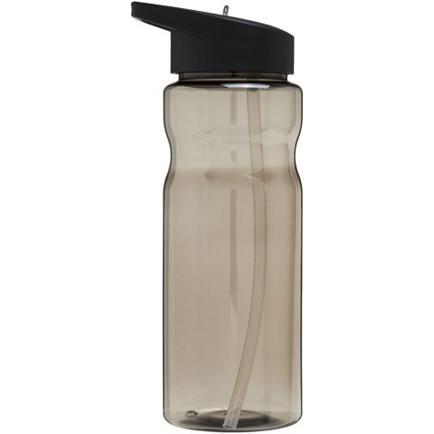 Bidon H2O Base® o pojemności 650 ml z wieczkiem z słomką charcoal, czarny (21004903) Bidon H2O Base® o pojemności 650 ml z wieczkiem z słomką charcoal, czarny (21004903)