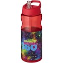 Bidon H2O Base® o pojemności 650 ml z wieczkiem z słomką czerwony (21004925)