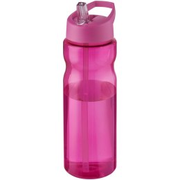 Bidon H2O Base® o pojemności 650 ml z wieczkiem z słomką magenta, magenta (21004941)