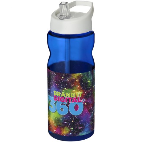 Bidon H2O Base® o pojemności 650 ml z wieczkiem z słomką niebieski, biały (21004911) Bidon H2O Base® o pojemności 650 ml z wieczkiem z słomką niebieski, biały (21004911)