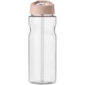 Bidon H2O Base® o pojemności 650 ml z wieczkiem z słomką pale blush pink, przezroczysty (21004967)