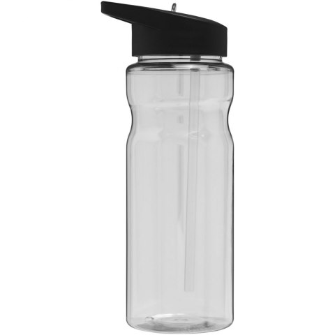 Bidon H2O Base® o pojemności 650 ml z wieczkiem z słomką przezroczysty, czarny (21004900) Bidon H2O Base® o pojemności 650 ml z wieczkiem z słomką przezroczysty, czarny (21004900)
