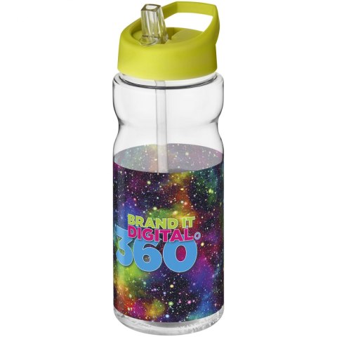 Bidon H2O Base® o pojemności 650 ml z wieczkiem z słomką przezroczysty, limonka (21004918) Bidon H2O Base® o pojemności 650 ml z wieczkiem z słomką przezroczysty, limonka (21004918)