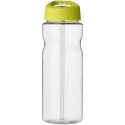Bidon H2O Base® o pojemności 650 ml z wieczkiem z słomką przezroczysty, limonka (21004918)