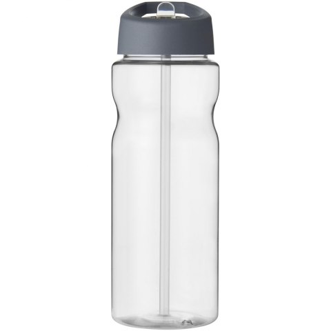 Bidon H2O Base® o pojemności 650 ml z wieczkiem z słomką przezroczysty, szary sztormowy (21004926) Bidon H2O Base® o pojemności 650 ml z wieczkiem z słomką przezroczysty, szary sztormowy (21004926)
