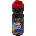 Bidon H2O Base® o pojemności 650 ml z wieczkiem zaciskowym czarny, czerwony (21004514)