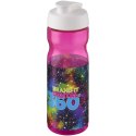 Bidon H2O Base® o pojemności 650 ml z wieczkiem zaciskowym magenta, biały (21004526)