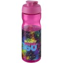 Bidon H2O Base® o pojemności 650 ml z wieczkiem zaciskowym magenta, magenta (21004527)