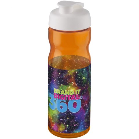 Bidon H2O Base® o pojemności 650 ml z wieczkiem zaciskowym pomarańczowy, biały (21004530) Bidon H2O Base® o pojemności 650 ml z wieczkiem zaciskowym pomarańczowy, biały (21004530)