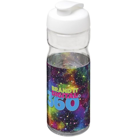 Bidon H2O Base® o pojemności 650 ml z wieczkiem zaciskowym przezroczysty, biały (21004501) Bidon H2O Base® o pojemności 650 ml z wieczkiem zaciskowym przezroczysty, biały (21004501)