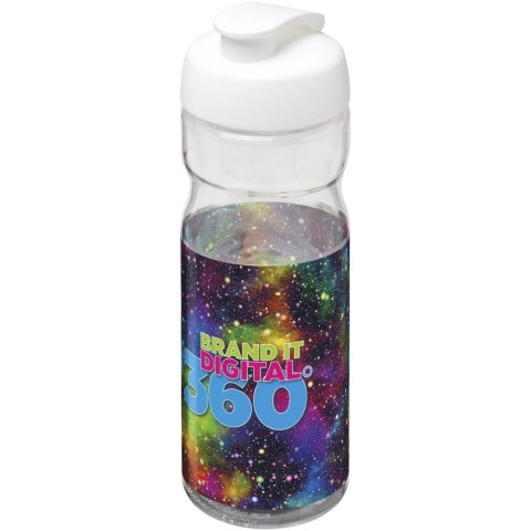 Bidon H2O Base® o pojemności 650 ml z wieczkiem zaciskowym przezroczysty, biały (21004501) Bidon H2O Base® o pojemności 650 ml z wieczkiem zaciskowym przezroczysty, biały (21004501)