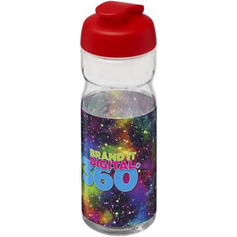 Bidon H2O Base® o pojemności 650 ml z wieczkiem zaciskowym przezroczysty, czerwony (21004503) Bidon H2O Base® o pojemności 650 ml z wieczkiem zaciskowym przezroczysty, czerwony (21004503)