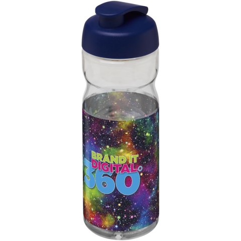 Bidon H2O Base® o pojemności 650 ml z wieczkiem zaciskowym przezroczysty, niebieski (21004502) Bidon H2O Base® o pojemności 650 ml z wieczkiem zaciskowym przezroczysty, niebieski (21004502)