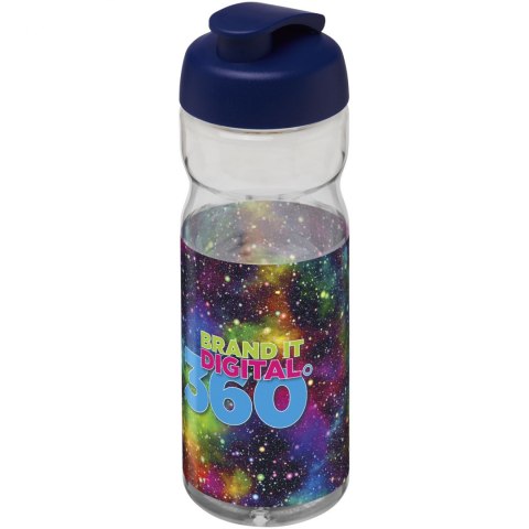 Bidon H2O Base® o pojemności 650 ml z wieczkiem zaciskowym przezroczysty, niebieski (21004502) Bidon H2O Base® o pojemności 650 ml z wieczkiem zaciskowym przezroczysty, niebieski (21004502)