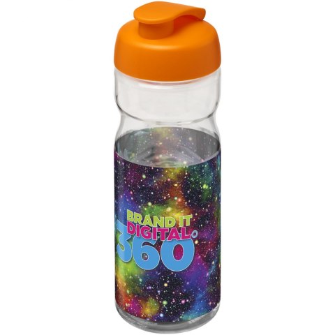 Bidon H2O Base® o pojemności 650 ml z wieczkiem zaciskowym przezroczysty, pomarańczowy (21004507) Bidon H2O Base® o pojemności 650 ml z wieczkiem zaciskowym przezroczysty, pomarańczowy (21004507)
