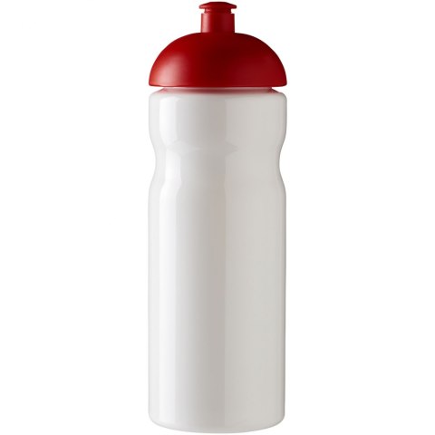 Bidon H2O Base® o pojemności 650 ml z wypukłym wieczkiem biały, czerwony (21004718) Bidon H2O Base® o pojemności 650 ml z wypukłym wieczkiem biały, czerwony (21004718)